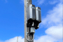 Level 2 EV charger on a utility pole