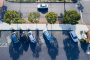 EVgo charging station overhead view