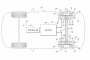 Ford patent image showing a solid axle with EV hub motors