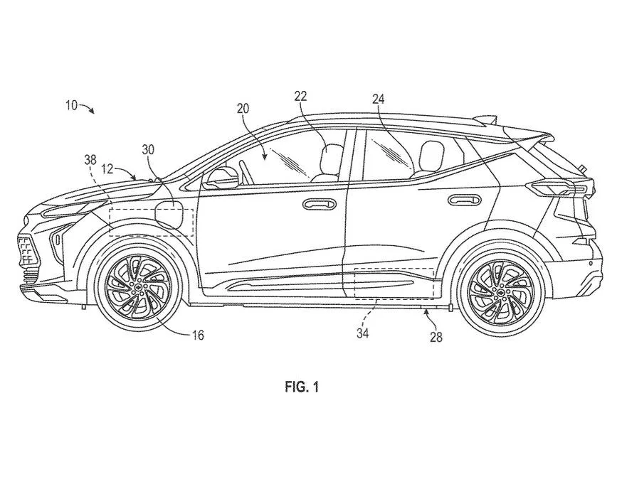 General Motors PCM charge port cooling patent image