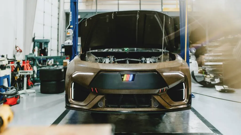 NASCAR electric race car prototype (image via Bcomp)