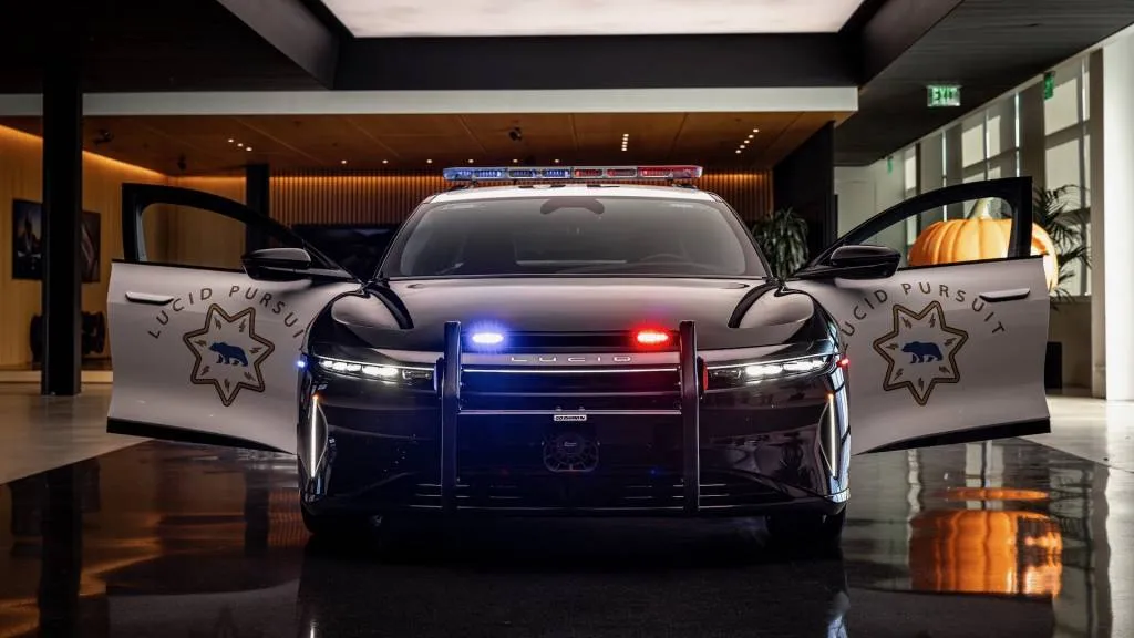 Lucid Air police car