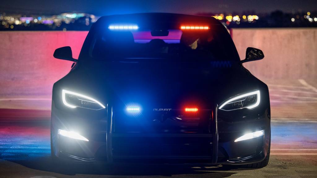 Tesla Model S Plaid police car by Unplugged Performance