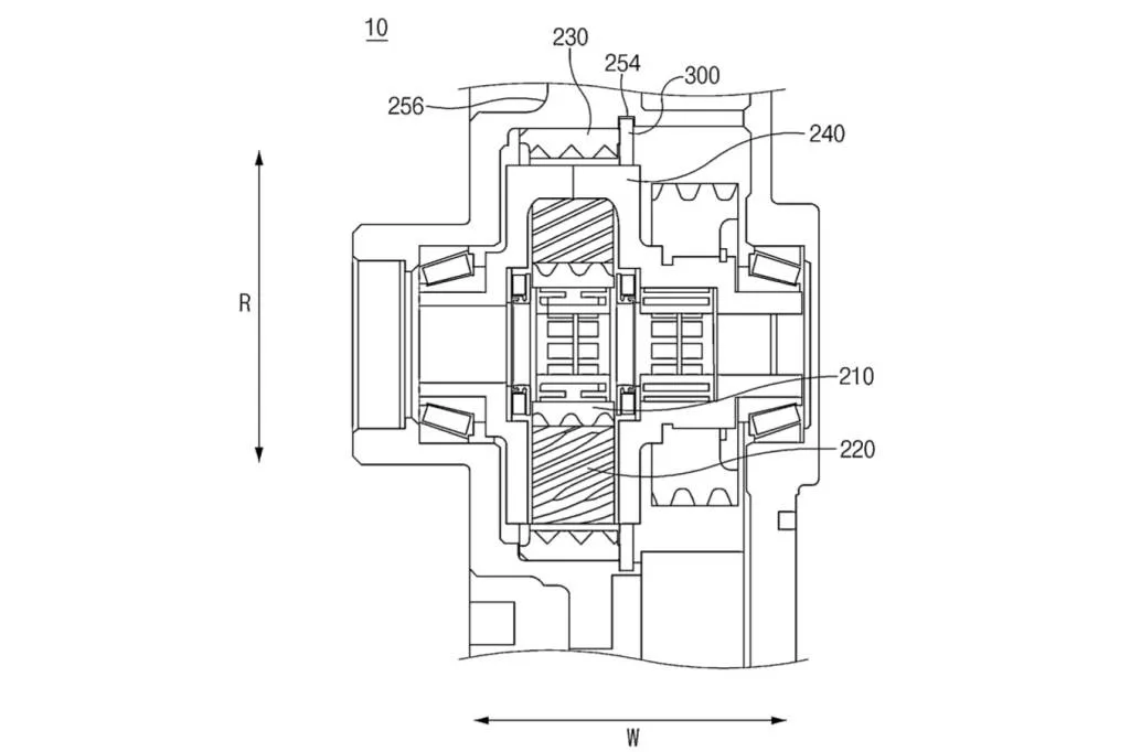 Hyundai in-wheel drive unit patent image