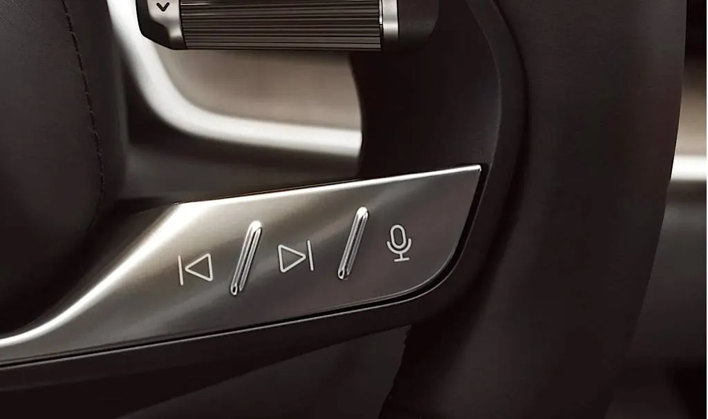 Lucid Air Touring steering wheel controls