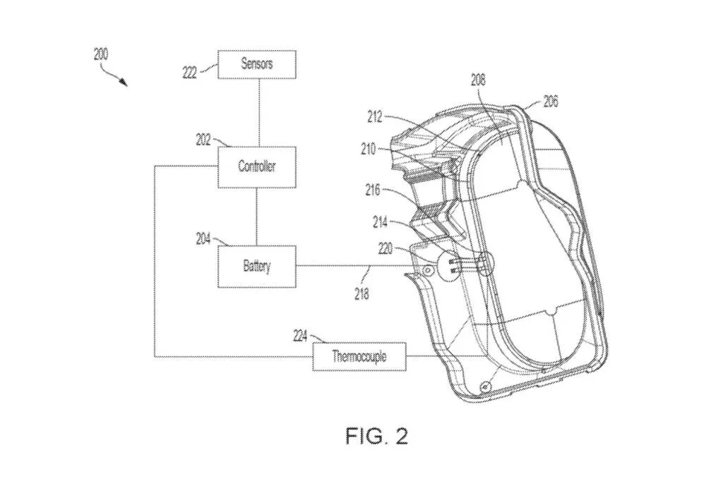 Rivian heated headlight patent image