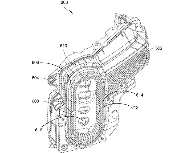 Rivian heated headlight patent image