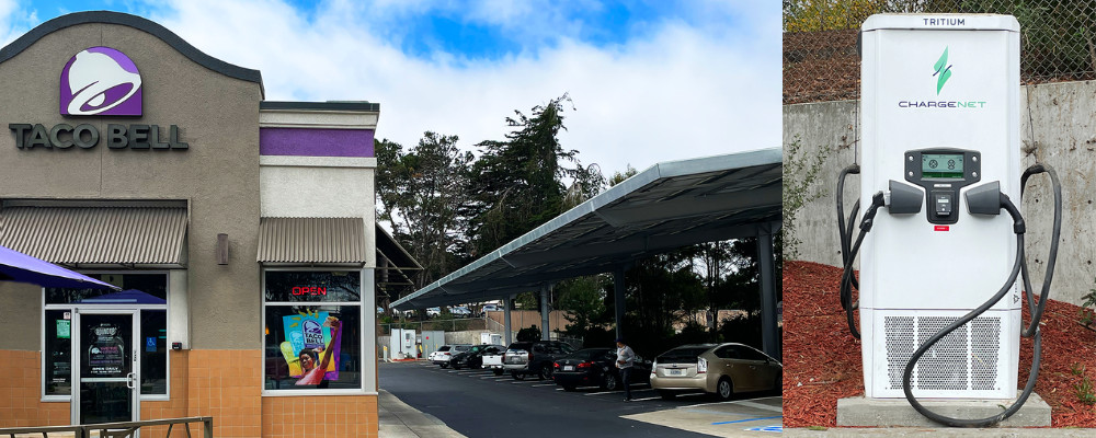 EV fast-charging at Taco Bell